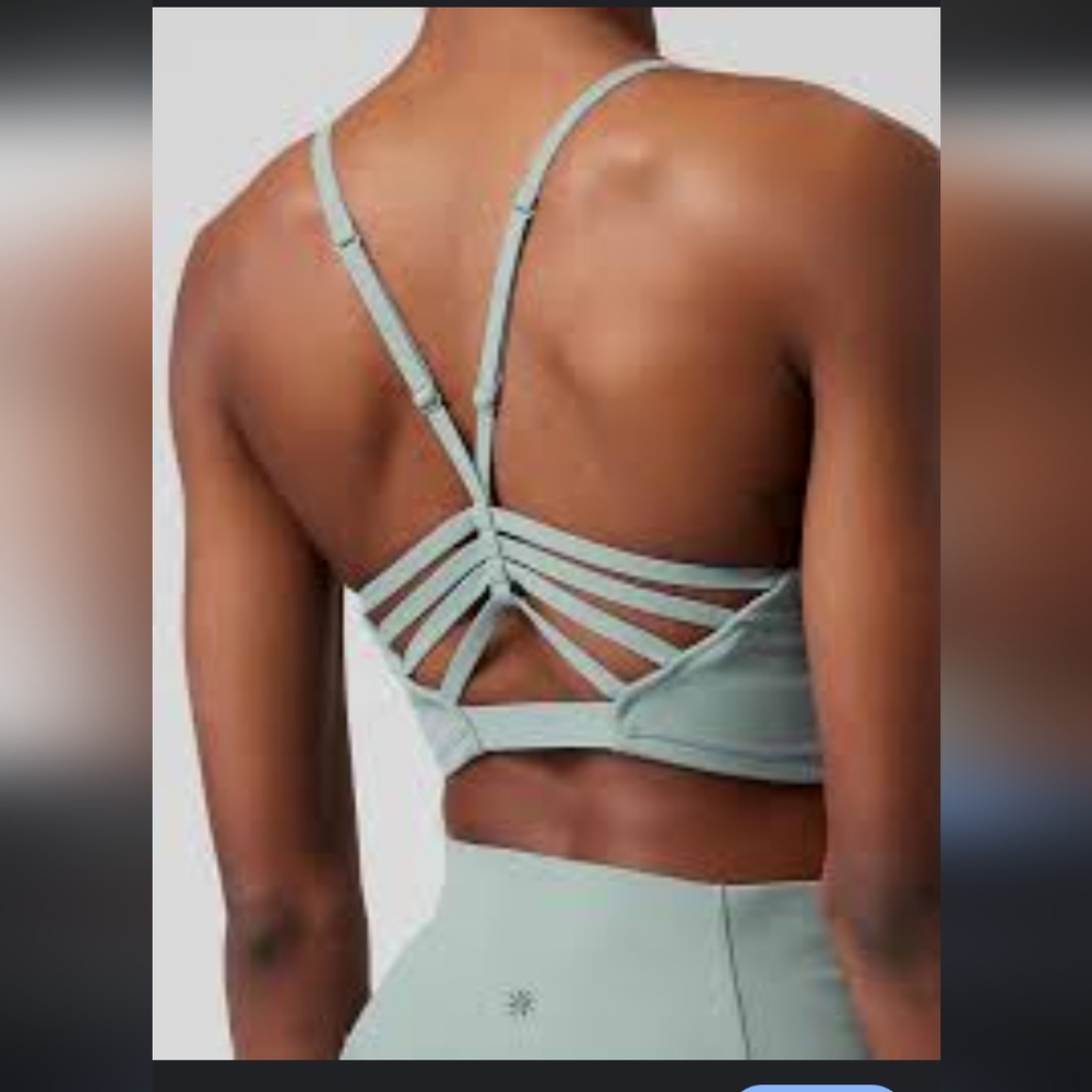 NWT Athleta Elation Strappy Longline Crop Bra Size 1XL D-DD - Picture 2 of 8
